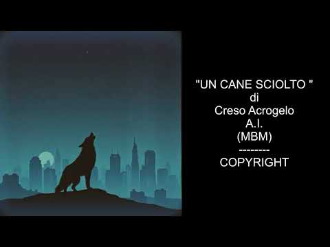 "UN CANE SCIOLTO" di Creso Acrogelo. Copyright.