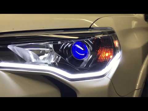 14+ Toyota 4Runner Morimoto M-LED Bi-LED Projector Retrofit, Sequential Switchback DRL , Demon Eyes