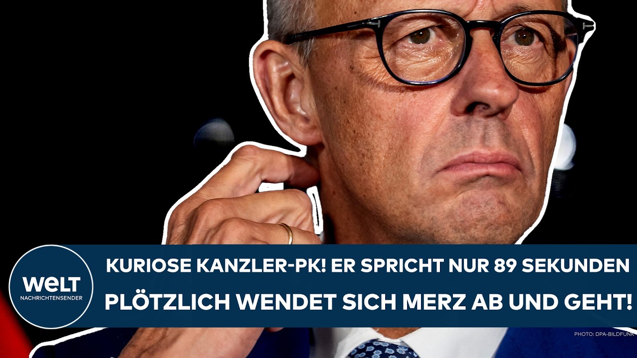 DEUTSCHLAND: Kuriose Kanzler-Pk! Merz spricht nur 89 Sekunden! Plötzlich wendet er sich ab und geht!