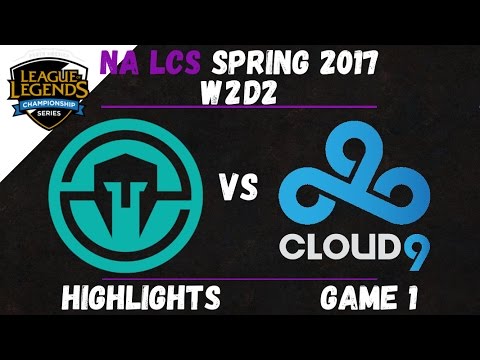 IMT vs C9 Highlights Game 1 NA LCS 2017 Spring W2D2 Immortals vs Cloud9