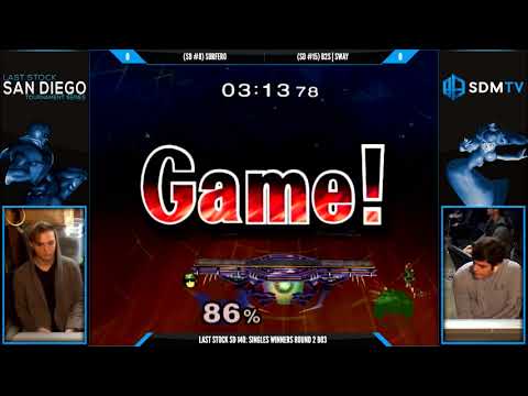 LSSD 140 - Surfero (Falcon) vs. B2S | Sway (Peach) - SSBM WR2 - Smash Melee