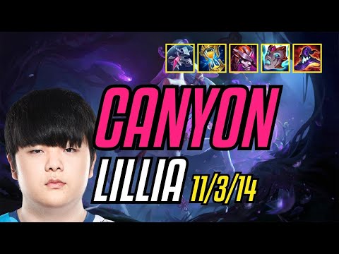 CANYON - LILLIA vs UDYR Jungle - KR Challenger - Patch 11.7