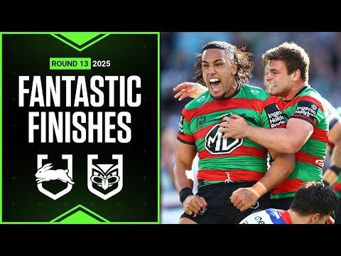NRL Highlights | NRL Best finishes of 2025: Rabbitohs v Warriors - Round 13 | Match Highlights