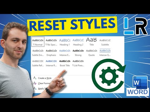 MS Word: Reset styles to default Normal.dotm styles ✅ 1 MINUTE