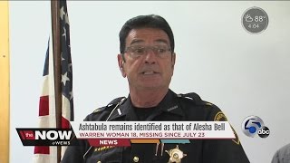 Sheriff: Human bones found in Ashtabula County fire pit are that of Alesha Bell