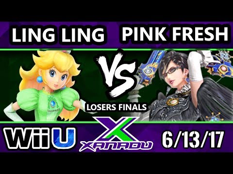 S@X 206 - Ling Ling (Peach) Vs. VGBC|Pink Fresh (Bayonetta) - SSB4 Losers Finals - Smash for Wii U.