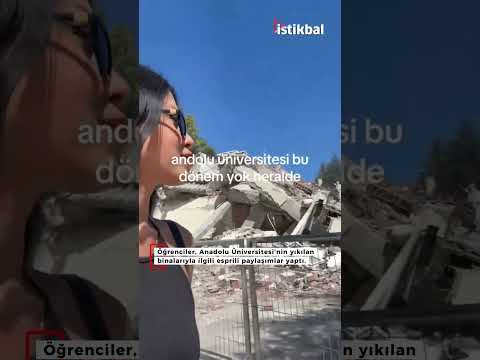 Anadolu Üniversitesi'nde yıkılan binalarıyla ilgili öğrenciler esprili paylaşımlar yaptı