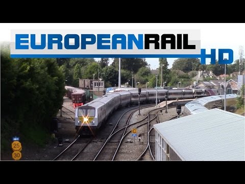Iarnród Éireann Irish Rail 201 loco 228 + De Dietrich 9003 departs Drogheda Station