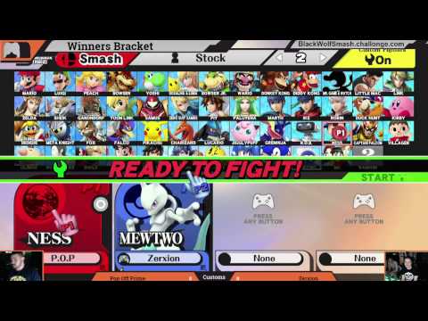 BW April Smash 4 - Pop Off Prime (Ness) vs. Zerxion (Mewtwo, Samus) - Winners Bracket