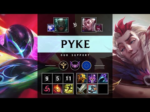 Pyke Support vs Rakan - EUW Master Patch 25.04