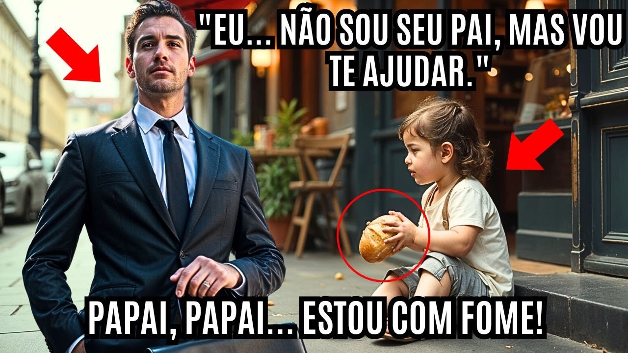 Mendiga sussurrou ao milionário que não conhecia: "Papai, estou com fome!" O que ele fez a seguir...