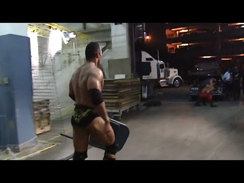 The Rock SNAPS! Goes Looking For Chris Benoit Backstage - RAW IS WAR!
