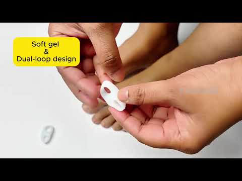 Dual Loop Silicone Little Toe Separators video thumbnail