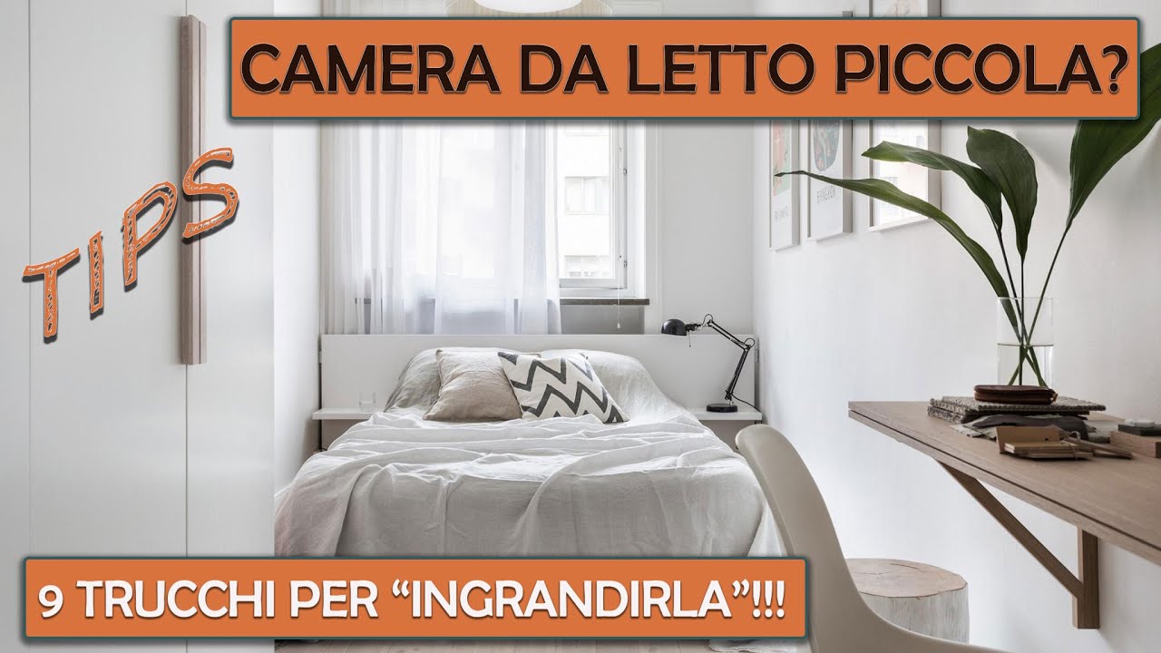 INTERIOR DESIGN - Camera da letto piccola! ecco 9 trucchi per ingrandirla