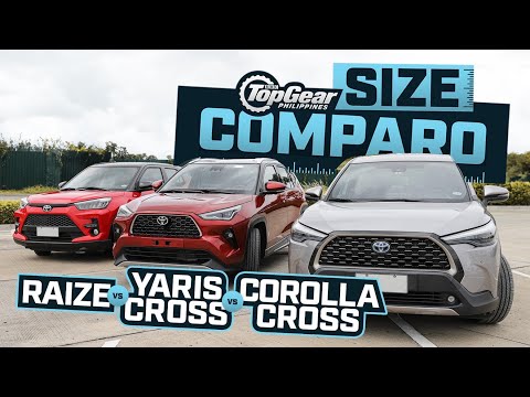 Thumbnail for 2024 Toyota Yaris Cross: Size comparo vs the Raize and the Corolla Cross | Top Gear Philippines by Toyota GR Yaris, Toyota, Toyota GR Corolla, Toyota Yaris, Toyota Yaris (DJ), Toyota Yaris Cross, Toyota Corolla, Car