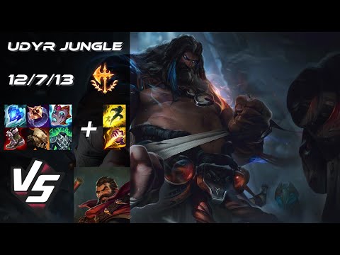 JUNGLE Udyr vs Graves - EU Master Patch 14.10