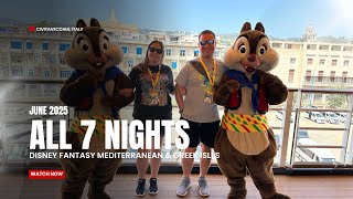 Disney Fantasy Mediterranean Cruise — Full 7 days From Rome to Greek Isles!