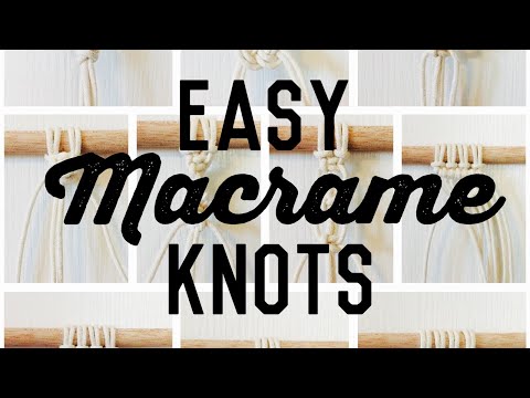 10 EASY & BASIC MACRAME KNOTS FOR BEGINNERS || Audrey's Jar ||