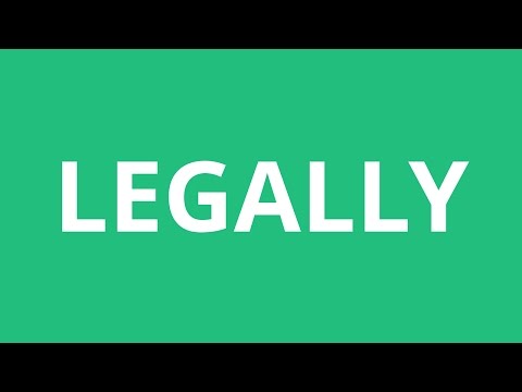 How To Pronounce Legally - Pronunciation Academy