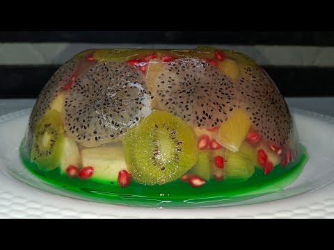 Bacho ki favourite Fruit Jelly Cake  | How to make Fruit Jelly Cake | Fehmida In The Kitchen