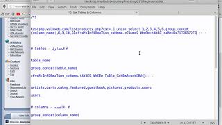 2- Get Tables & Columns 