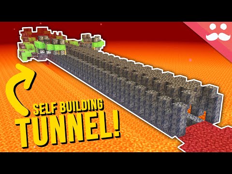 Self Building Nether Tunnels in Minecraft 1.16