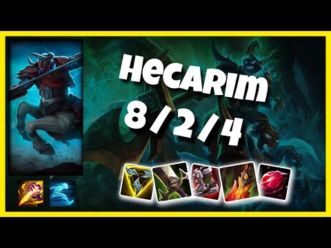 Hecarim vs Kayn EU Challenger JUNGLE (8/2/4) Gameplay Replay - Patch 10.24