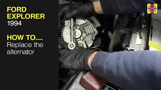 How to Replace the alternator on the Ford Explorer 1994