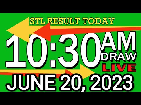 LIVE 10:30AM STL RESULT JUNE 20, 2023 LOTTO RESULT WINNING NUMBER