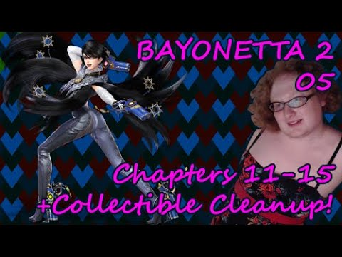 Sylvie plays Bayonetta 2 - 05 - Chapters 11-15, and Collectible Cleanup!