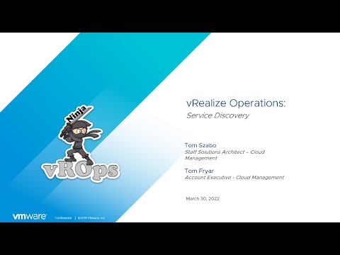 vRealize Operations:  Service Discovery