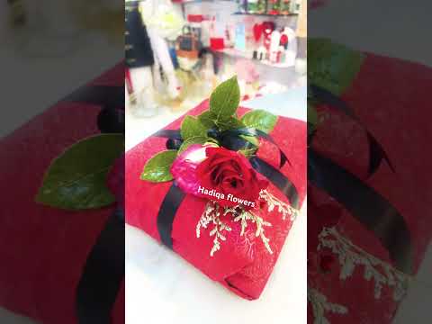 ##$$ Hadiqa flowers 🌹🌹 gift wrapping with fresh flowers❤️❤️❤️