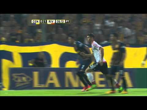 Gol de Alario. Central 0 - River 1. Fecha 4. Primera División 2016.