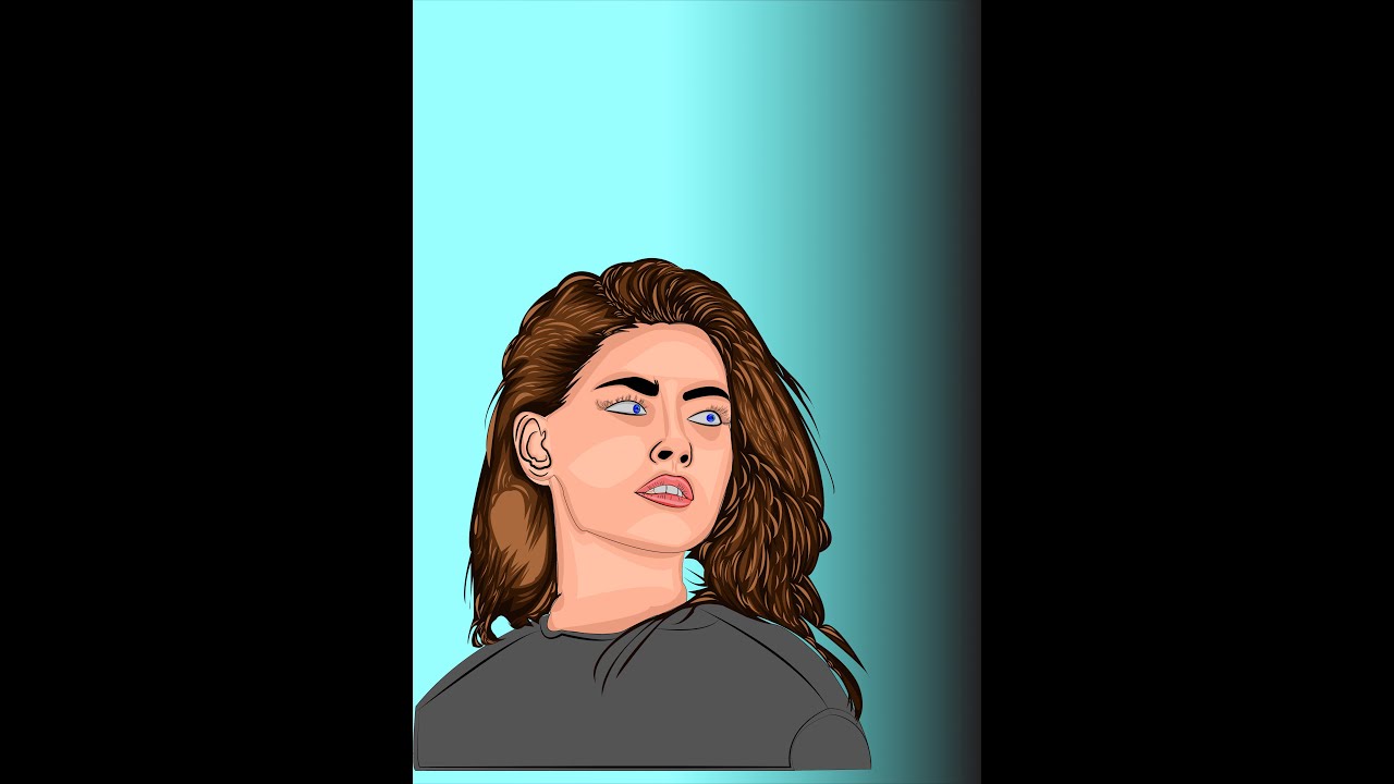 Step by Step Vector Portrait in Adobe Illustrator 2021 | Vector Art Illustration | Cartoon Yourself