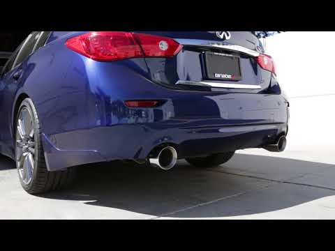 Tanabe Medalion Touring Exhaust - 2016 Infiniti Q50 Red Sport 400 (RWD)