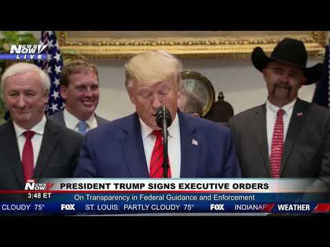 POTUS: Trump signs Executive Orders at The White House