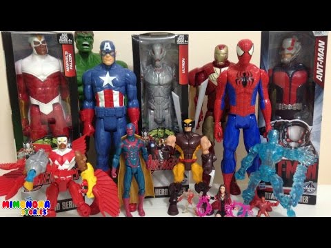 Superheroes y Villanos de Marvel Ultron Falcon (Halcon) Ant-man - Mimonona Stories Video