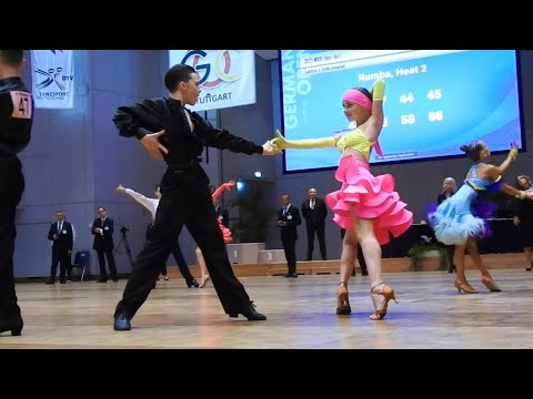 Mykhailo Shynkarenko & Olena Savchuk (UKR) Junior 1 - Children [Rumba] GOC 2023 - Stuttgart