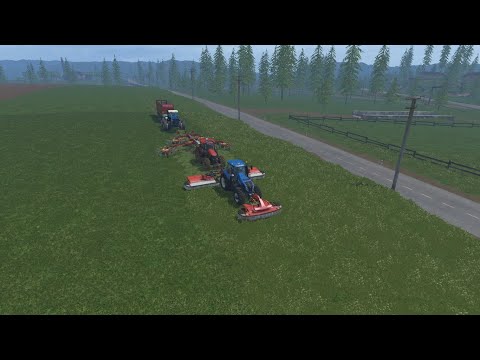 farming simulator 15 sosnovka map gameplay #13 make grass silage