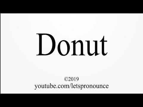 How to Pronounce Donut