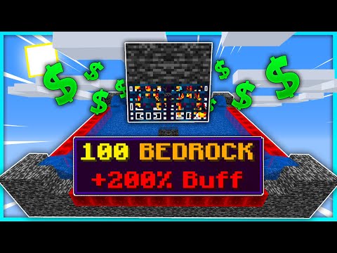 UNBELIEVABLE: F1NN5TER's OP Bedrock Spawner! | Minecraft Sky Block