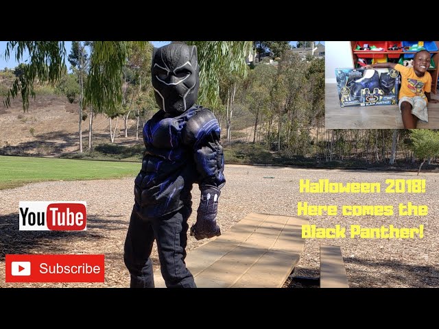 Vídeo relacionado con Rubies Disfraz Black Panther Classic Endgame para niños y niñas, Jumpsuit impreso con cubrebotas y máscara moldeada, Oficial Marvel para Navidad, Carnaval, Fiestas y Halloween