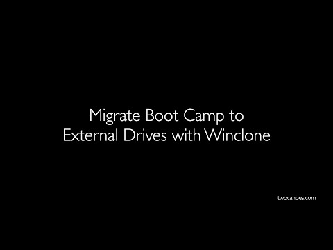 Migrate Boot Camp to External Drives with Winclone
