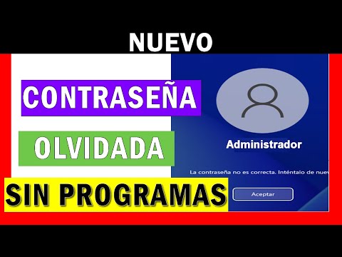 ✅ RECUPERAR, QUITAR CONTRASEÑA olvidada WINDOWS 11, 10 | 🔥Inicio de sesión sin USB ni PROGRAMAS