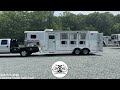 2000 Hart 3 Horse Trailer 5.5' Weekender LQ | Solid! AC, Awning, Couch Makes a Bed