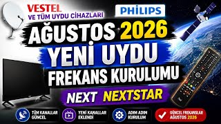 Yeni TÜRKSAT Uydu Frekansı Kanal Kurulumu Ağustos 2026( Tüm kanallar D