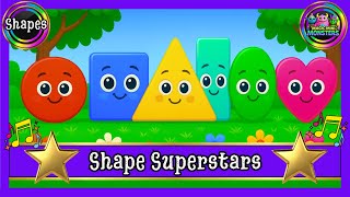 Shape Superstars | Shape Recognition | Fun Learning | Magic Mini Monsters