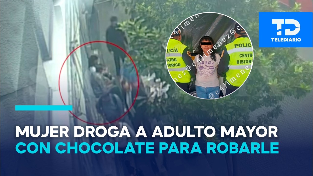 Cae mujer por robo a adulto mayor en el Centro; le dio un chocolate 'envenenado' para dormirlo