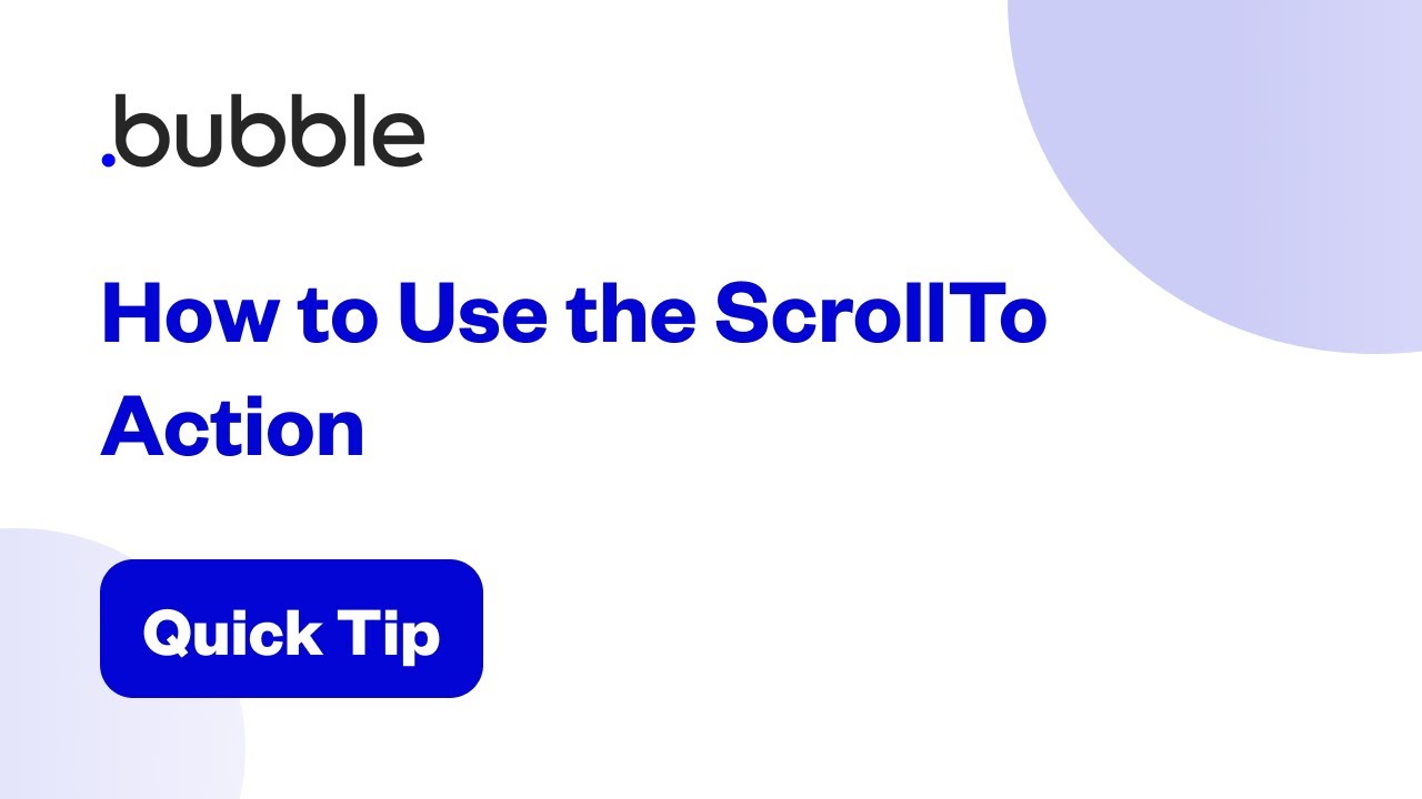 Scrolling position of a group - Need help - Bubble Forum