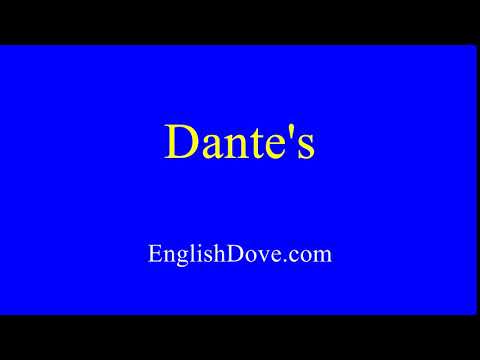 How to pronounce Dante's in American English.